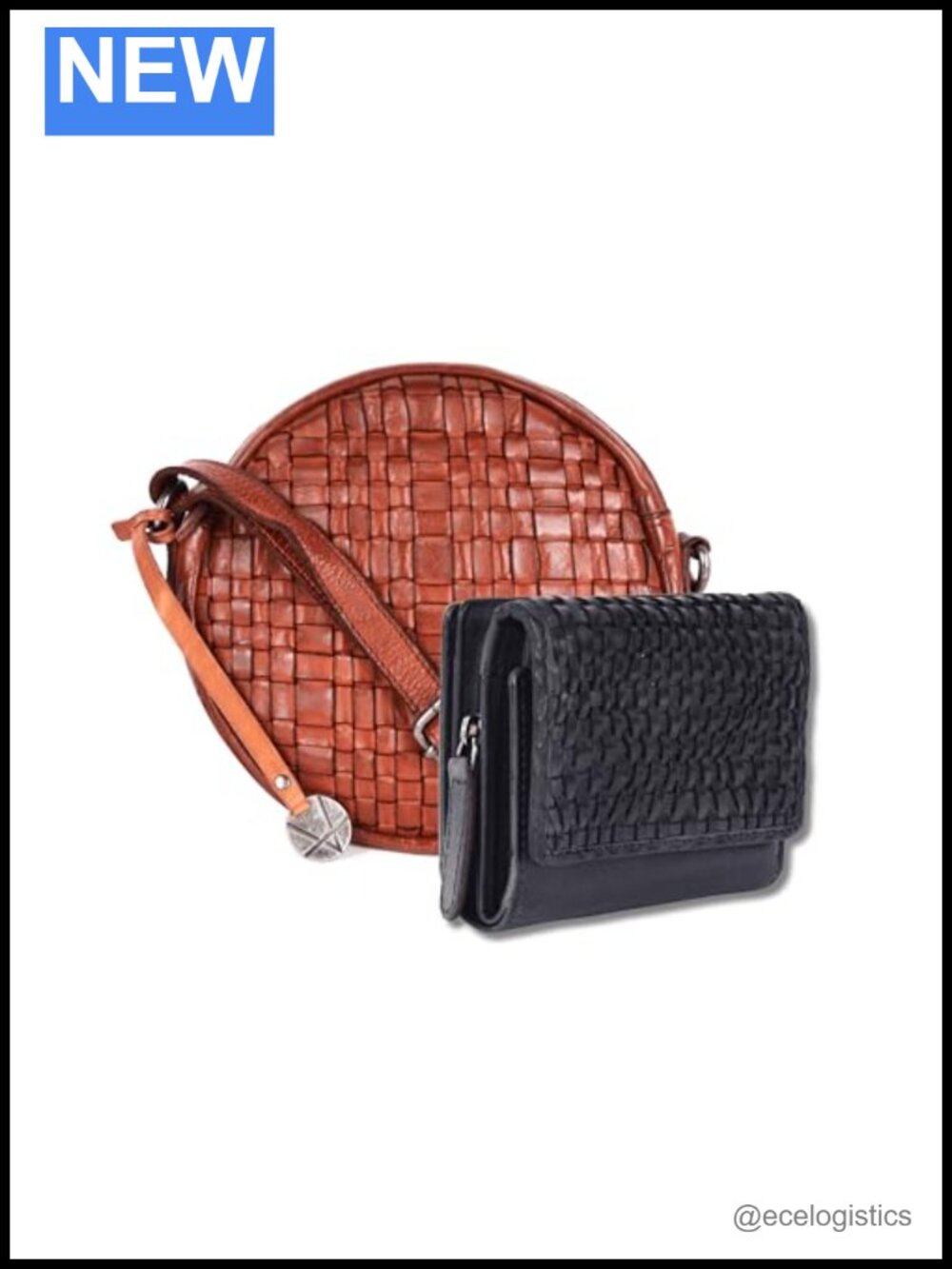 Leather Crossbody Bag Wallets Set for Women Ladies Zipper Coin Purse